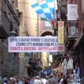 A San Gregorio Armeno striscione contro le bombe a Gaza