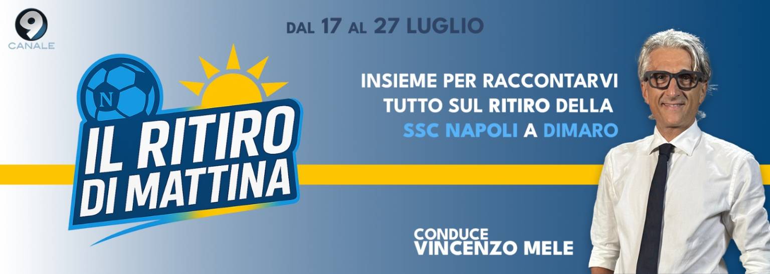Ritiro a Dimaro Calcio Napoli. Il ritiro di mattina. Conduce Vincenzo Mele