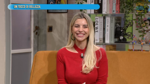Benedetta Riccio nella rubrica bellezza di Studio Mattina su Canale 9