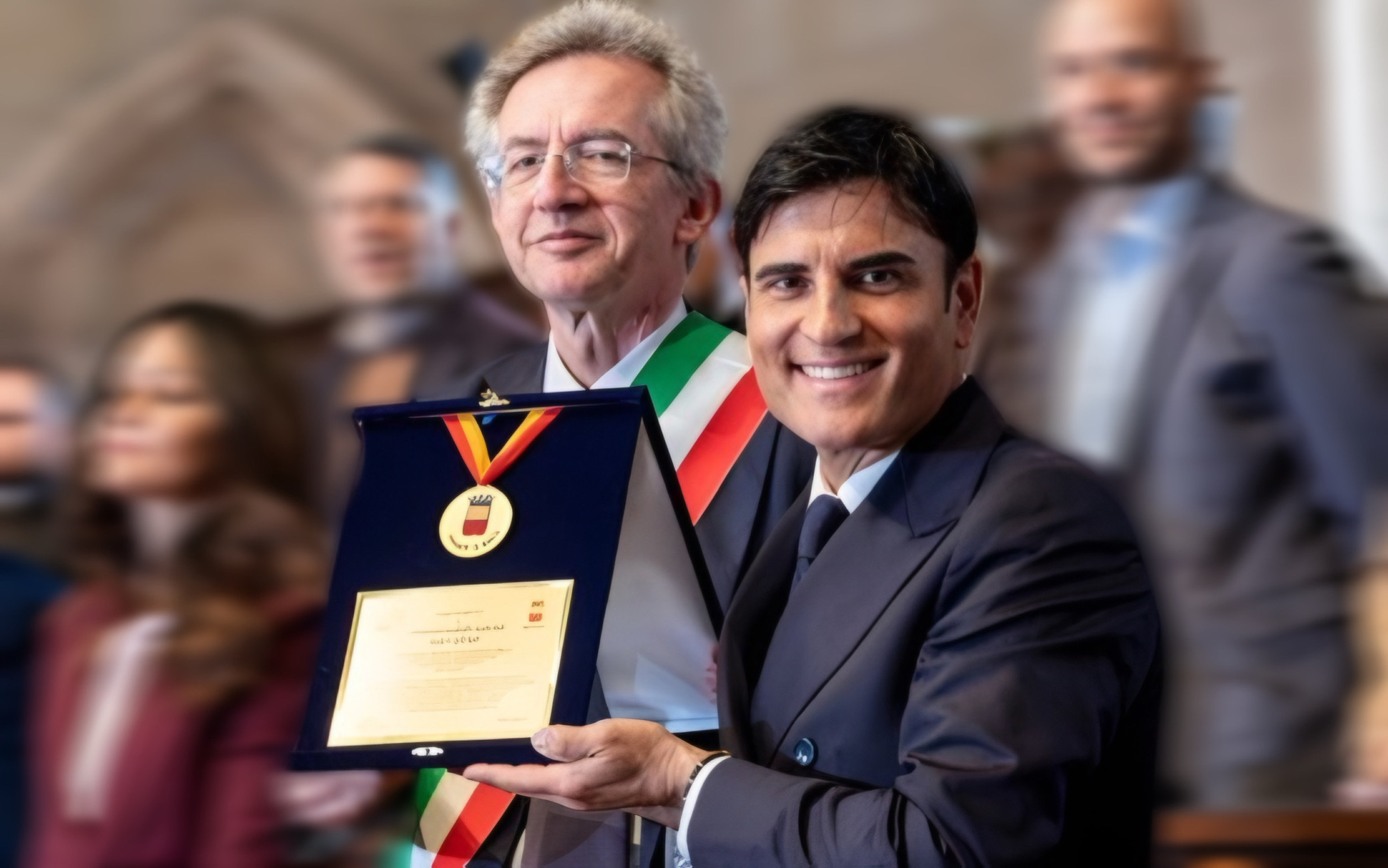 il sindaco di Napoli e Sal Da Vinci