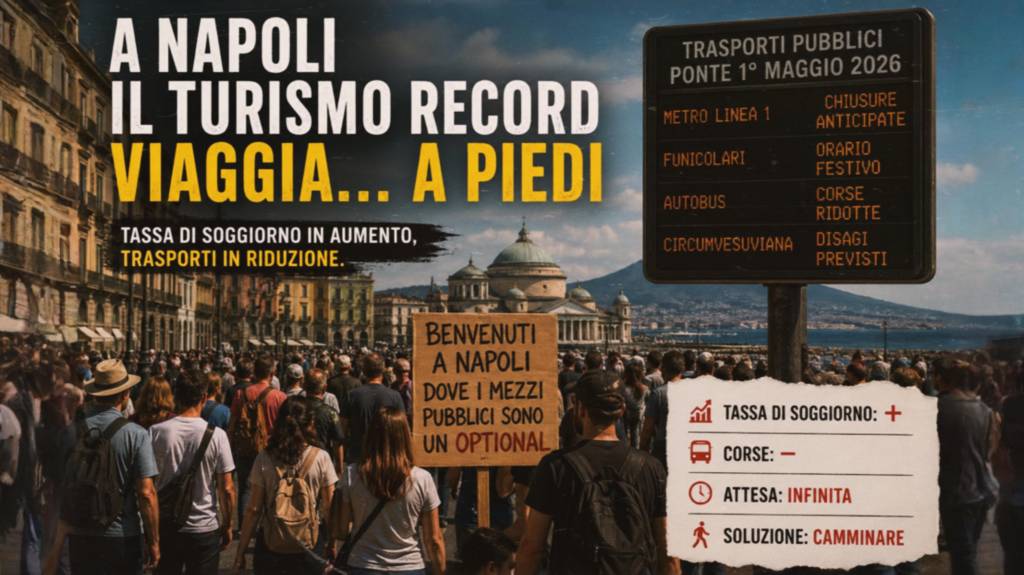 A Napoli il turismo record festivo viaggia… a piedi