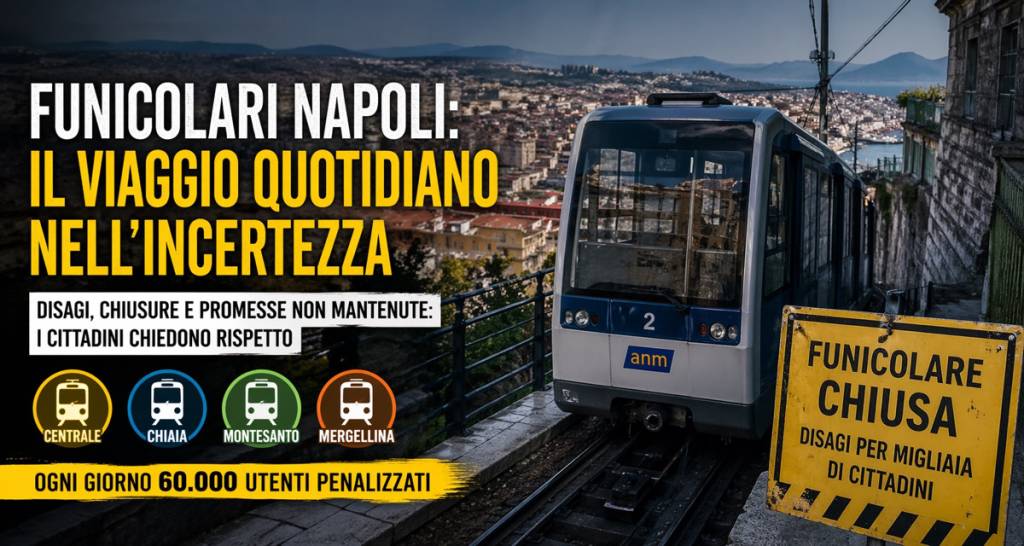 Funicolari Napoli, il viaggio quotidiano nell’incertezza