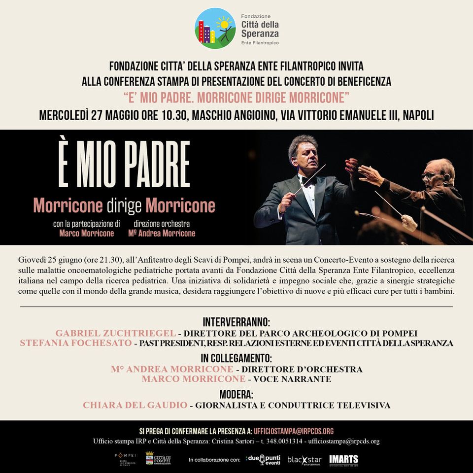Musica e solidarietà nel ricordo di Ennio Morricone