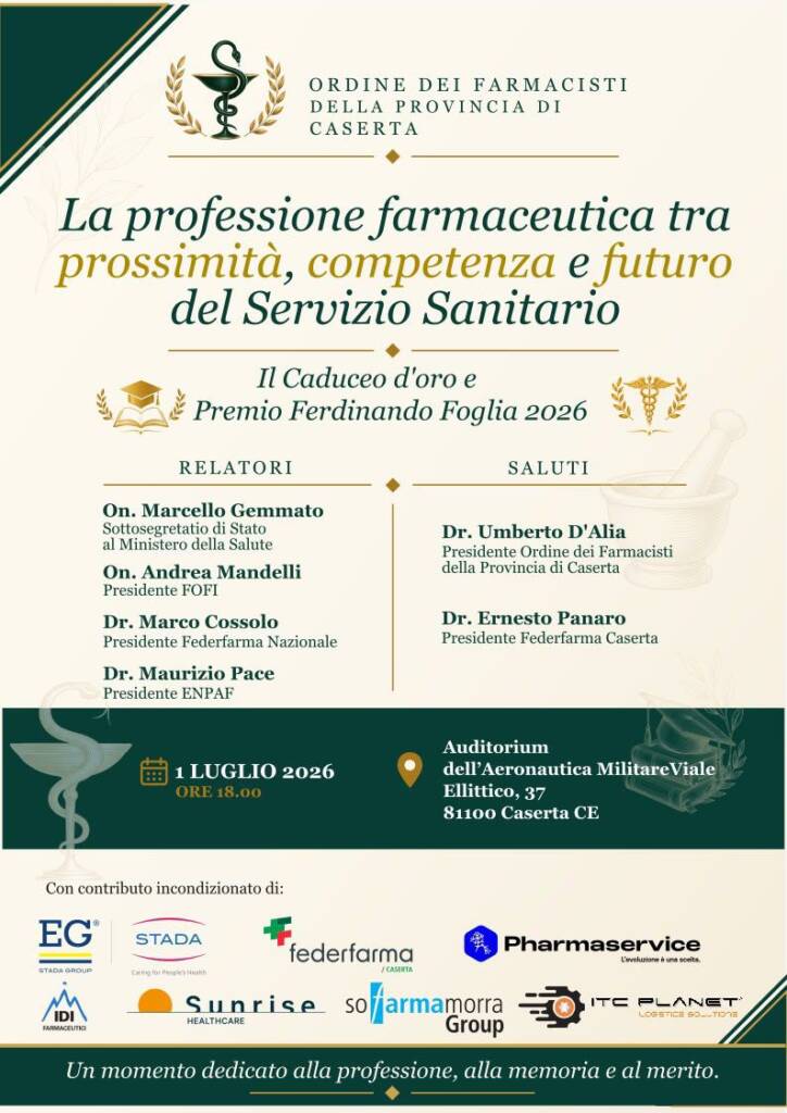 Il futuro della professione farmaceutica, incontro a Caserta