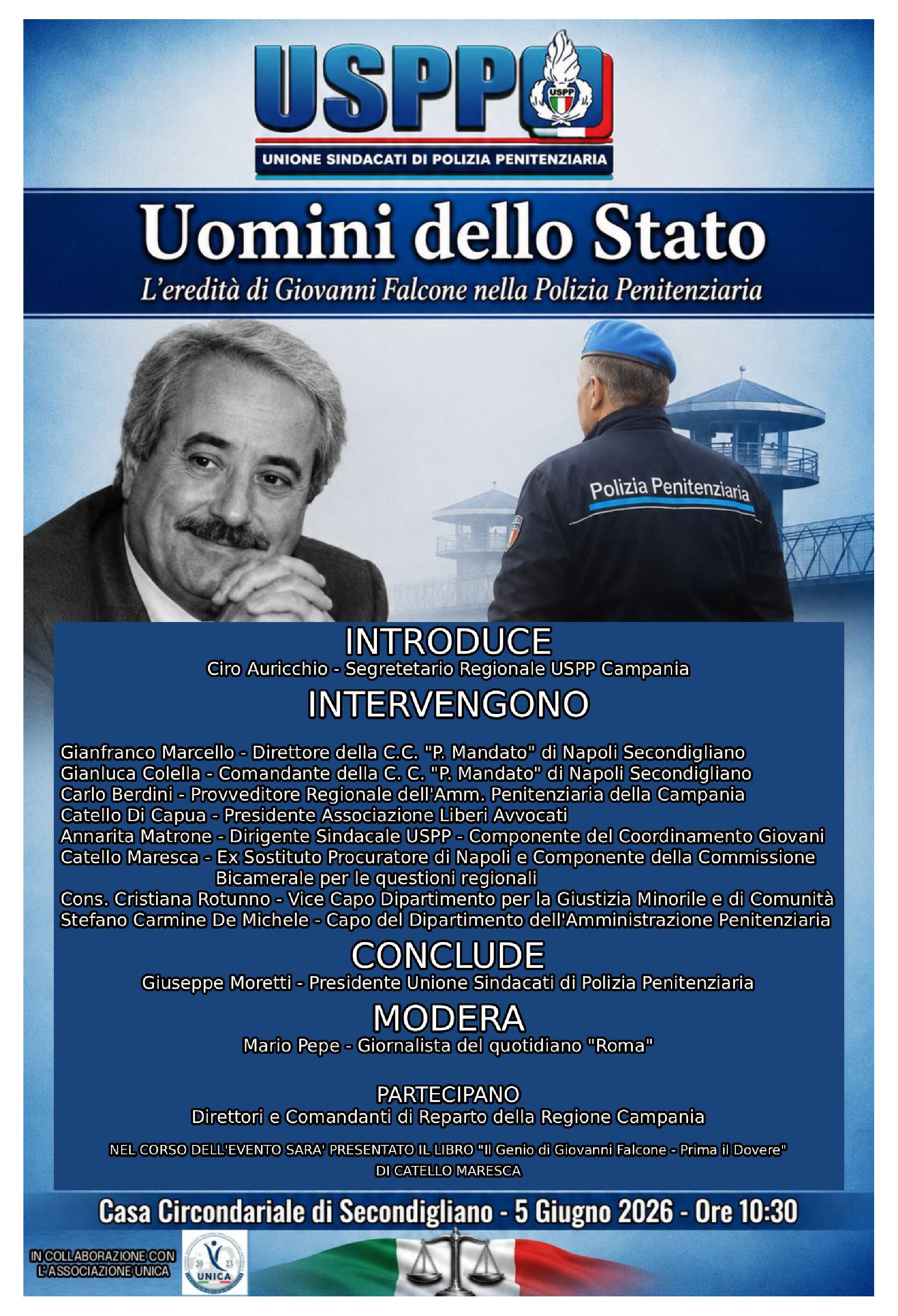 L’eredità di Falcone in un convengo organizzato dal sindacato USPP