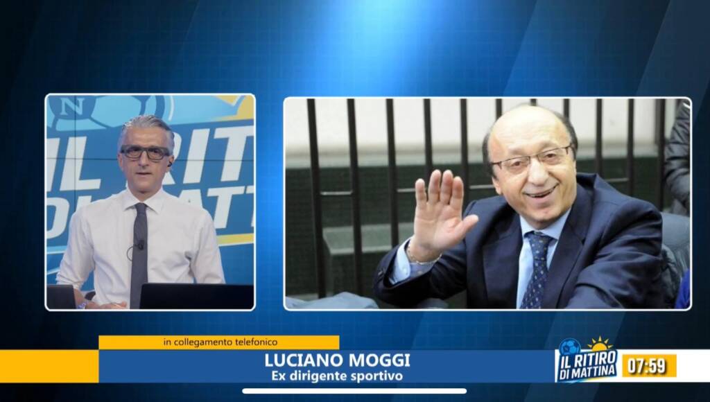 Moggi: “Allegri prenderà meno goal di Conte e farà anche meglio”