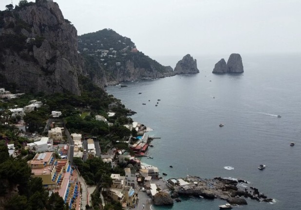 Michael Jordan in vacanza a Capri con la moglie