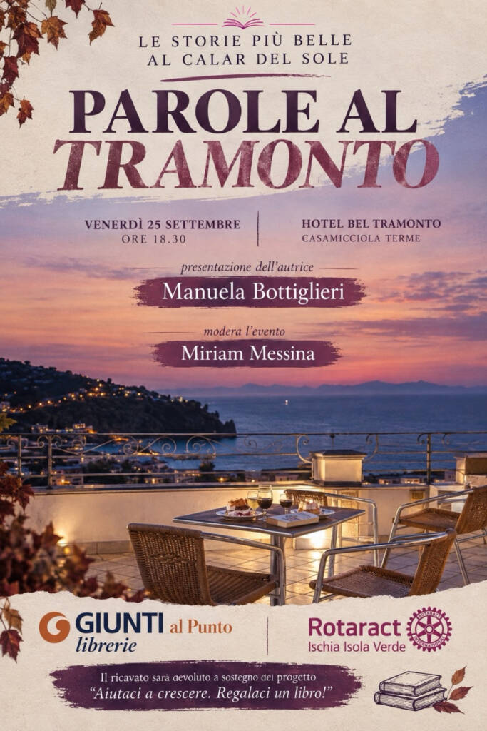 Ischia: con “Parole al tramonto” cultura, territorio e solidarietà