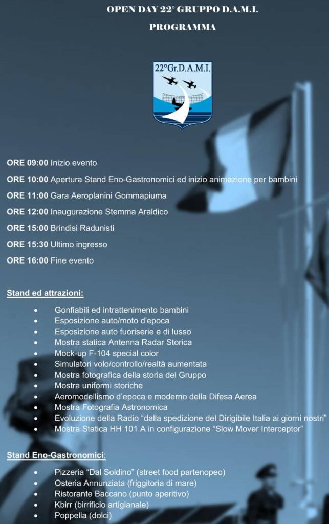 22° Gruppo Difesa Aerea, open day di condivisione