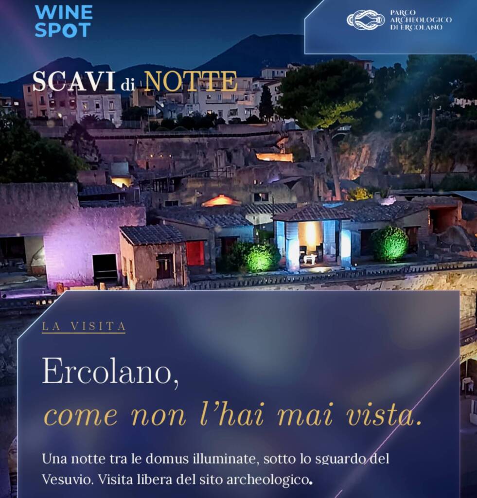 Wine Spot agli Scavi, la magia della notte