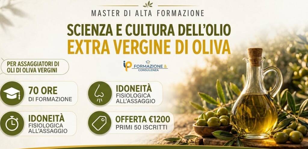 Nuovo master in Scienza e cultura dell’olio extra vergine di oliva