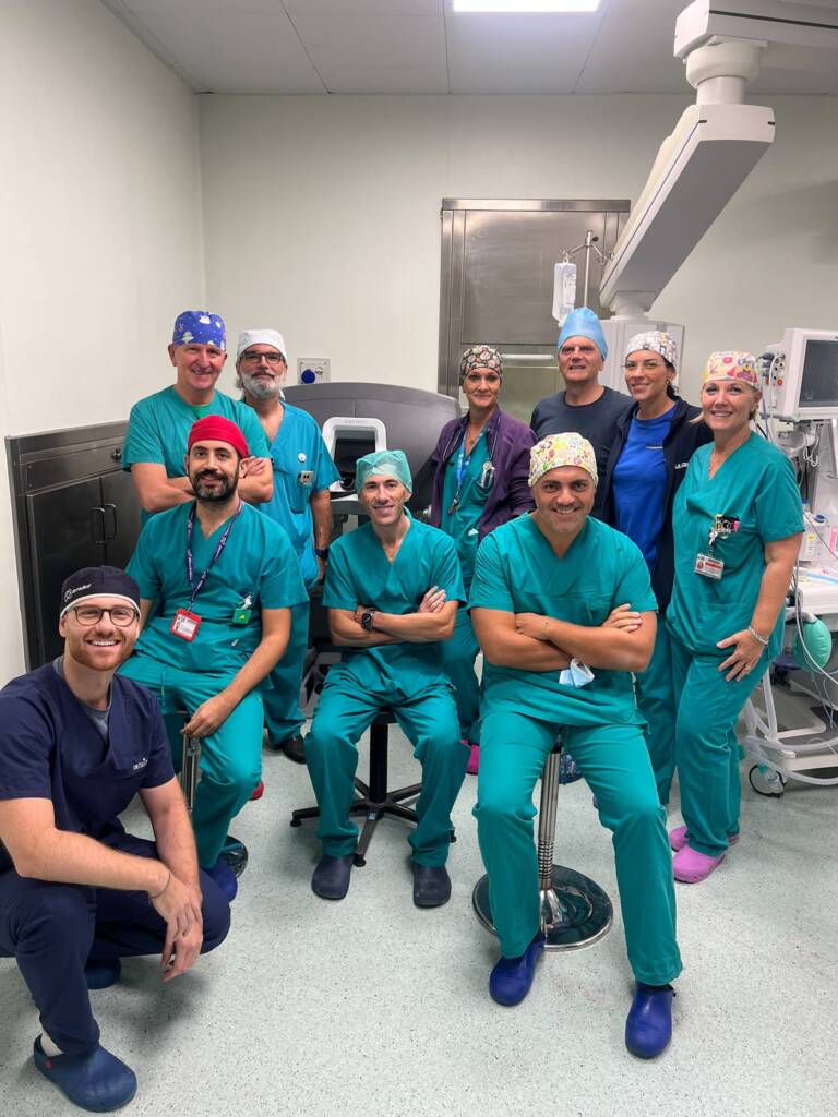 Ospedale San Paolo, primo intervento con il Robot Da Vinci